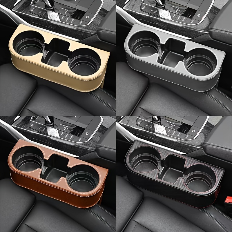 

Car Leather Water Cup Holder, And Weighted Seat Storage Box, Car Water Cup Storage Rack, Car Seat Gap Organizer