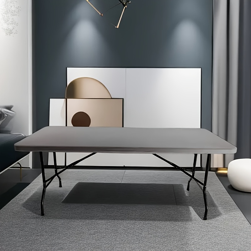 TEMU 1pc Rectangle Stretch Tablecloth, Table Cover, Banquet Tablecloth, Picnic Tablecloth, Banquet Table Cloth, Birthday Tablecloth, For Dinning Room