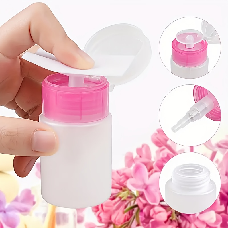Manicure Press Bottle, Airless Spray Dispenser For Nail Polish Refill And Storage Tool