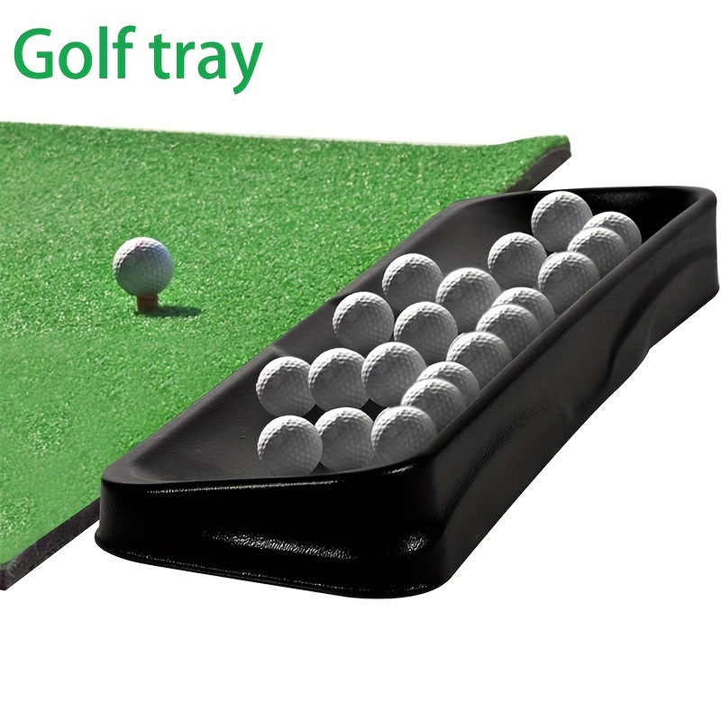 

1pc Golf Ball Tray, Compatible With All Hitting Pads, Trays, Golf Rack, Golf Ball Storage Container, Suitable For Home Outdoor Indoor Practice