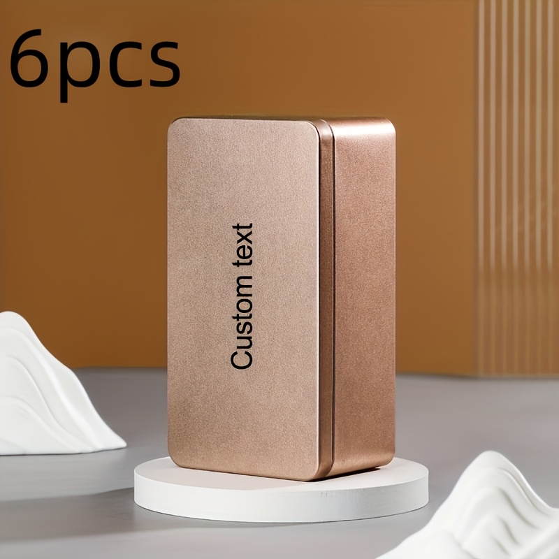 Laser-Engravable Custom Rectangular Tin Box, Elegant Storage