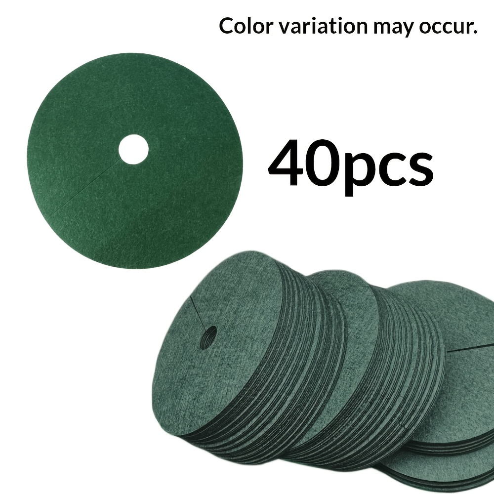 TEMU 40pcs Tapis de Protection Circulaires Réutilisables pour d'Arbres, Barrière Anti-Mauvaises Herbes Durable, Prévient la Pourriture des ,