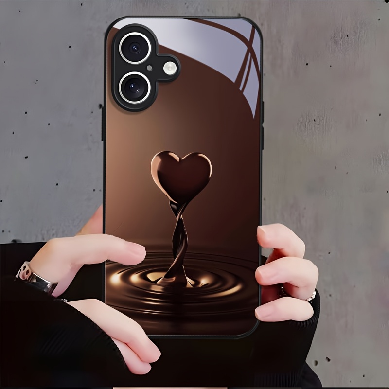 TEMU Phone Case - Tempered Glass Phone Case Suitable For Iphone 17, 16, 15, 14, 13 Plus, Pro Max, , With A Sweet, Smooth Design