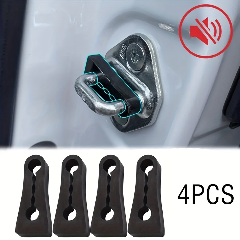 4pcs Car Door Lock Sound Deadener Damper Buffer, Universal Door Lock Buffer Damper, Reduces Screaks And Enhances Soundproofing