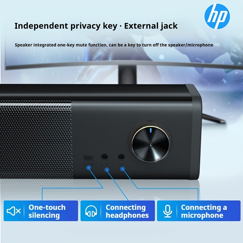 desktop speaker 5mm audio jack usb port dual speakers Temu