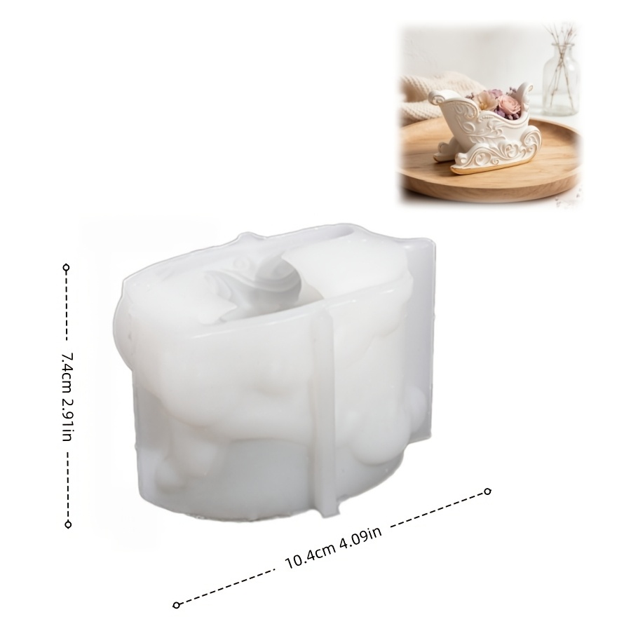 TEMU Stampo in resina 3D tridimensionale simulazione auto europea intagliata stampo in silicone resina a , silicone cemento gesso, stampo per