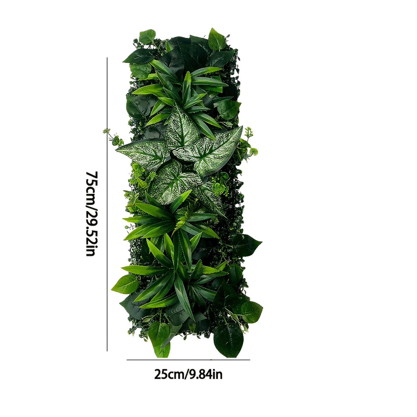 Image of 25x75cm Garden Simulated Green Plant Wall Plastic Fake Lawn Suitable For Wedding And Party Outdoor Wall Decoration Background Green Plant Wall