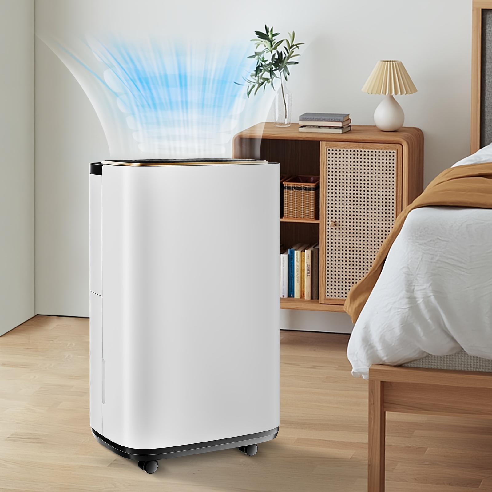 

Dehumidifier For Basement With Drain Hose, Powerful Moisture Removal And Humidity Control, 4, 500 Sq.ft, 50 Pint Portable Dehumidifiers For Home Bedroom Bathroom Large Room