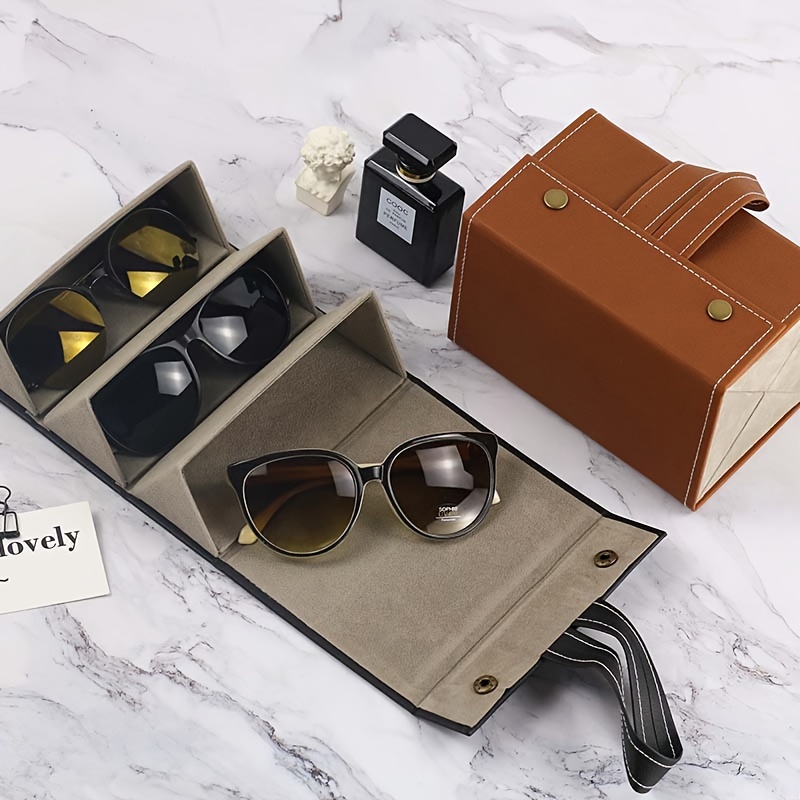 Stylish Minimalist Pu Leather Glasses Bag Portable Pressure Resistant Scratch  Resistant Sunglasses Storage Protection Case - AliExpress