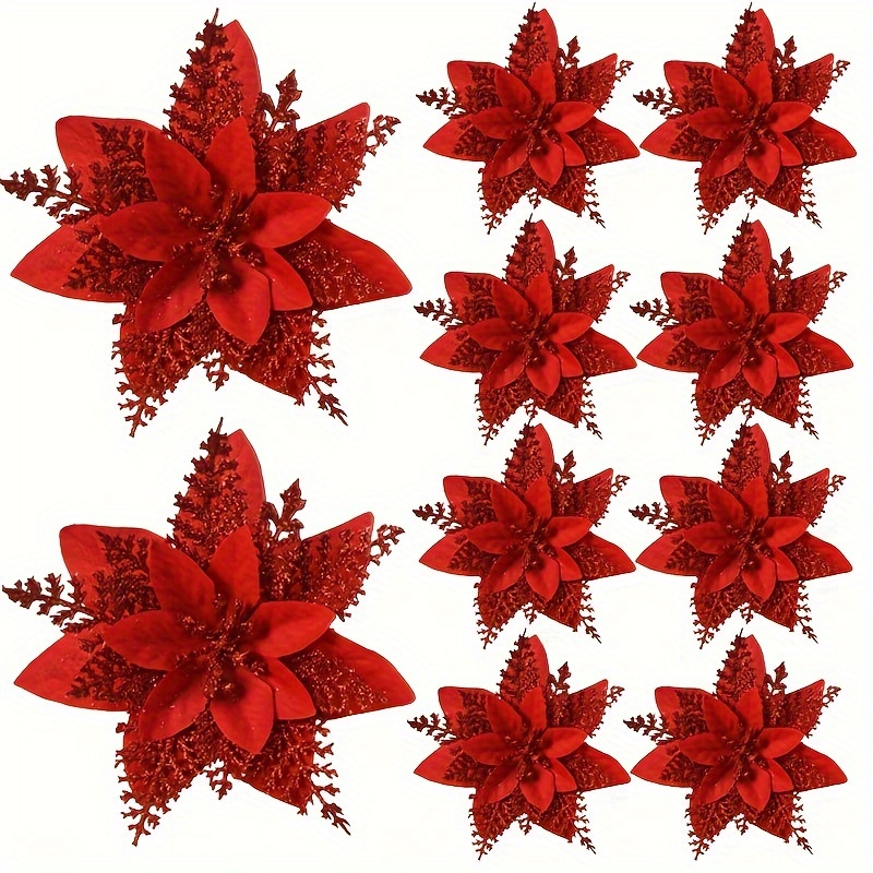 

15 - Christmas Decorations For , Wreath, , And - Hanging Poinsettias For Christmas, Hanukkah, , 's Day, And Decor