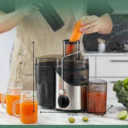 vegetable and fruit juicer max 800w juicer machine made of stainless steel with levels 65mm large mouth feed chute centrifugal juicer easy to clean