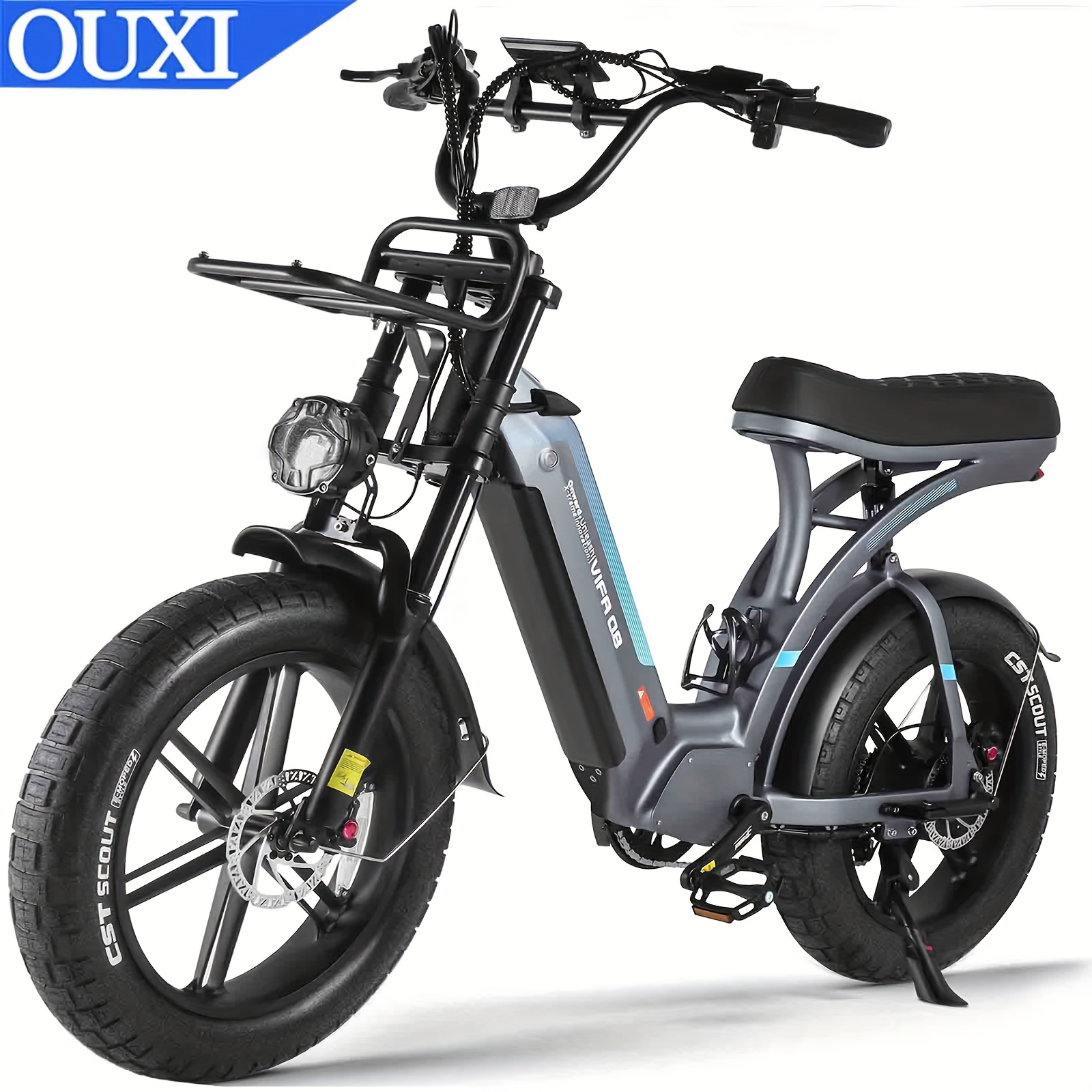 Q8 Electric Bike Adults Motor 20 Mph 48v 20ah Removable - Temu