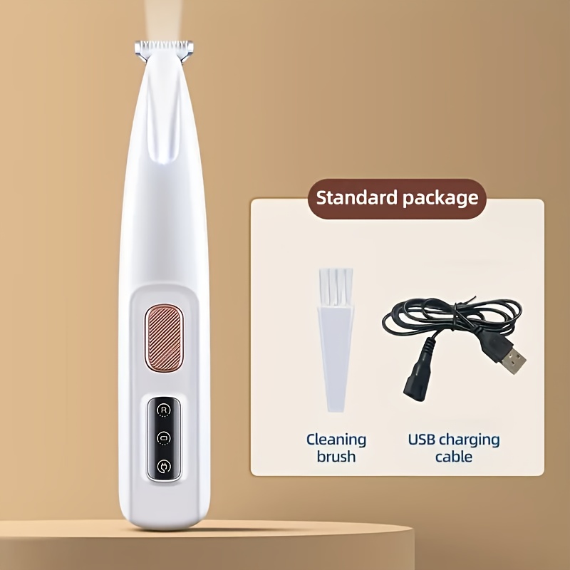 TEMU Pet Electric Foot Hair Clipper, Led Light Pet Grooming Clipper, Pet Grooming Tool, Suitable For Large, Medium, And Small Pets, A Gift For All