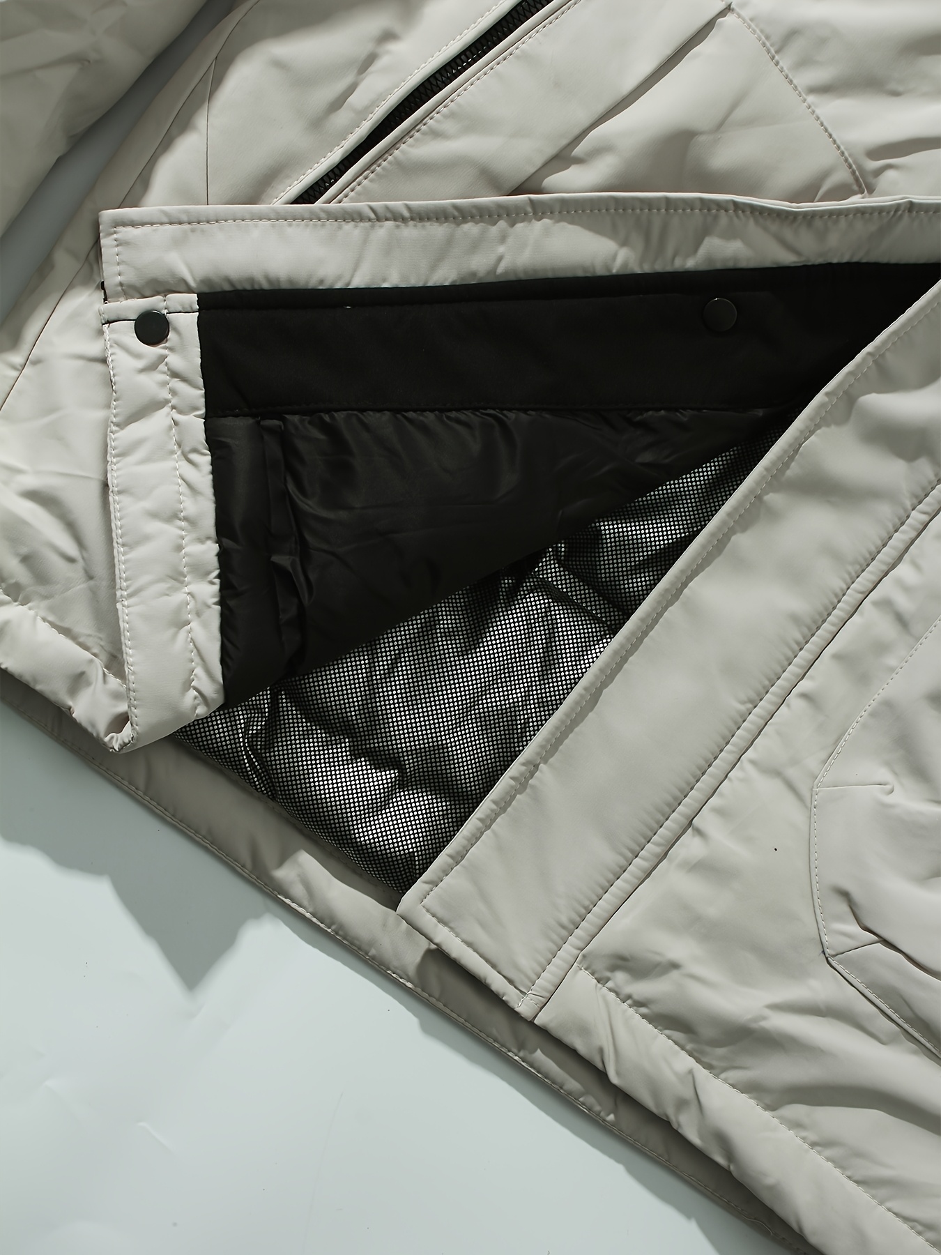 Men's Padded Hooded Down Jacket for Outdoor Hiking