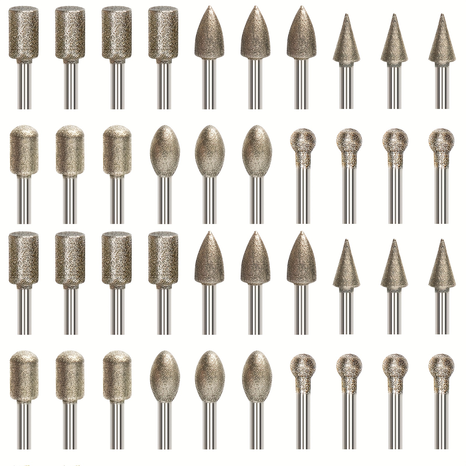 Image of 40pcs Diamond Coated Grinding , 120 Grit Emery
