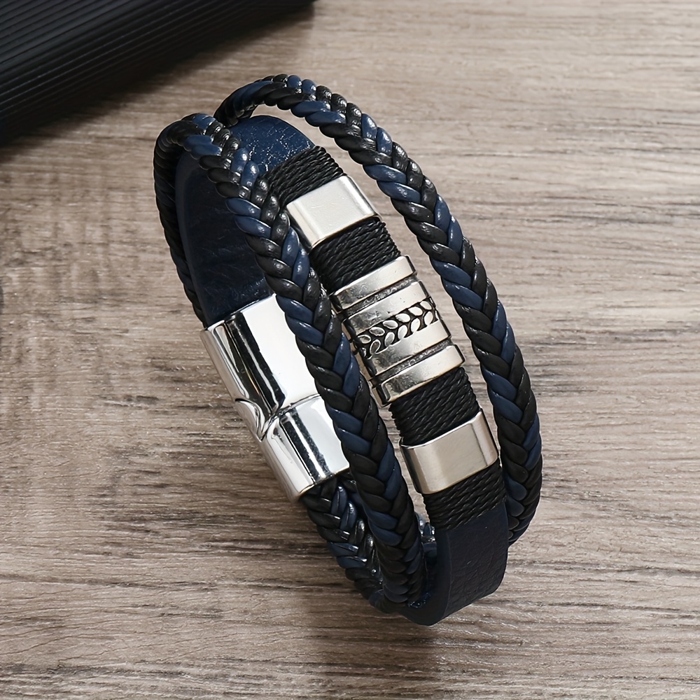 European And Square Wheat Flower Pattern Magnetic Clasp Bracelet, New Cross-border Minimalist Jewelry, For Teenager