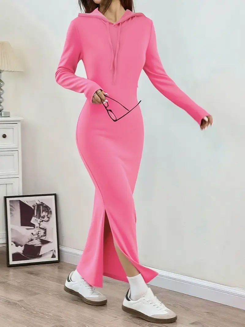 elegant casual womens dress featuring a fitted design hood - Temu Mauritius elegant casual womens dress featuring a fitted design hood - Temu Mauritius