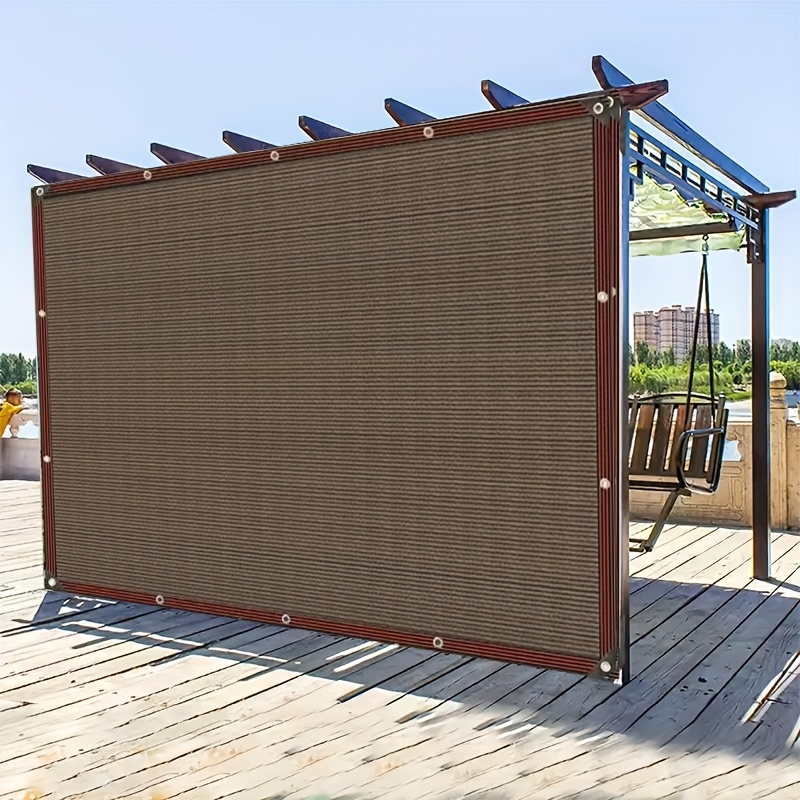 Image of Suitable For Heavy-duty Privacy Fence Screen With & Windproof Panels - Thick Polyethylene Sunshade Shield, Metal-reinforced Grommde For Outdoor Netting - Backyard/garden/ Fence Cover ()