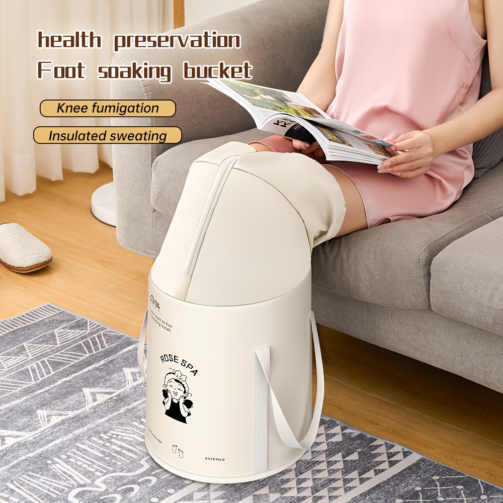 

A Portable Foot Bath Lid, -insulating Spa , - Foot For , Dormitory, , Bathroom Use - And -saving