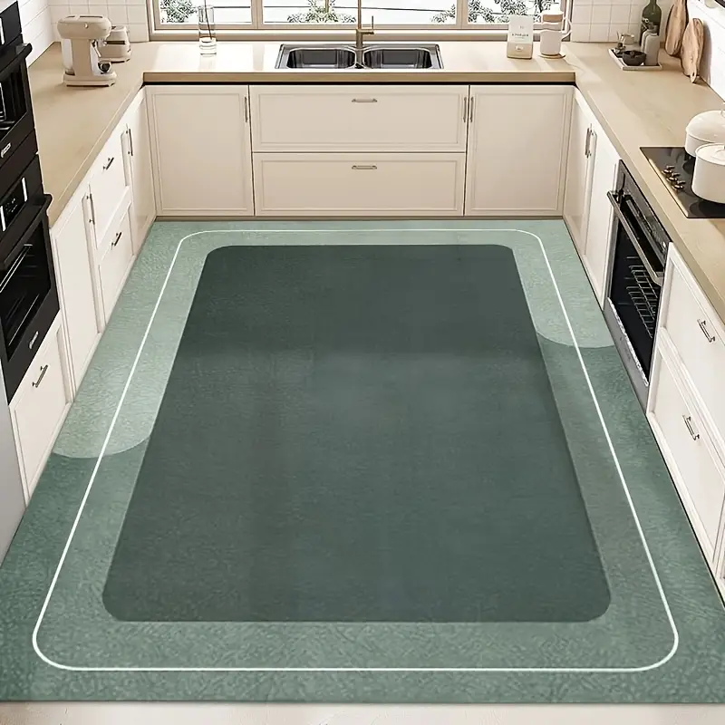 1pc absorbent quick dry anti slip mud bath mat with soft polyester top aceous earth backing stylish design large size for bathroom kitchen balcony bedroom easy clean durable floor kitchen decor modern decor item bathroom mat Product details 6