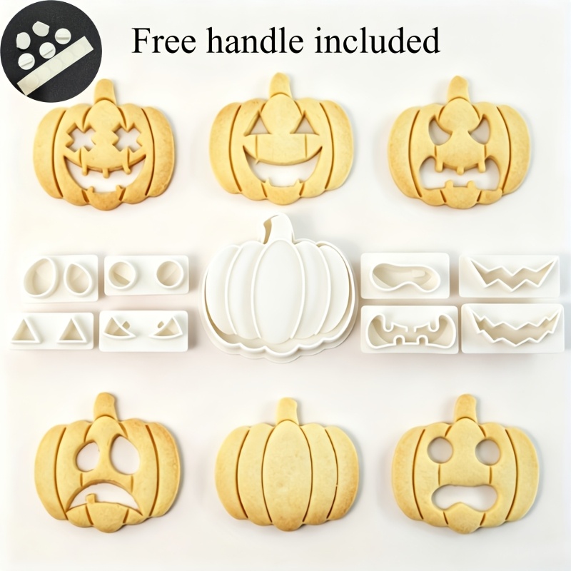 TEMU Emporte-pièce pour biscuits d'Halloween, moule à pâtisserie, parfait pour les décorations d'Halloween et les fournitures de pâtisserie de fête