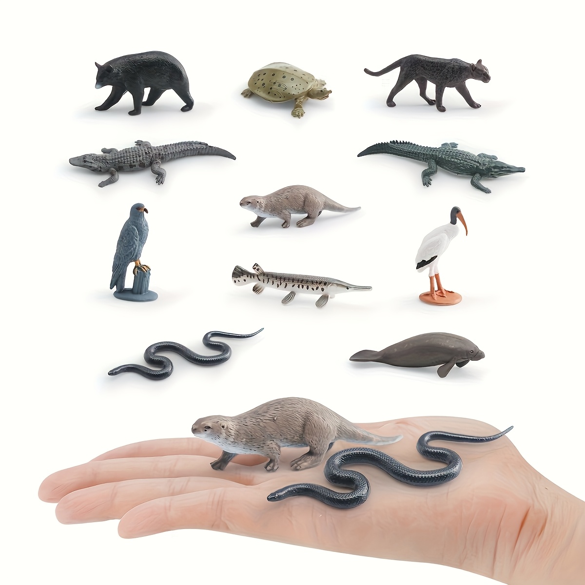 Miniature Realistic Forest Animal Dolls Set