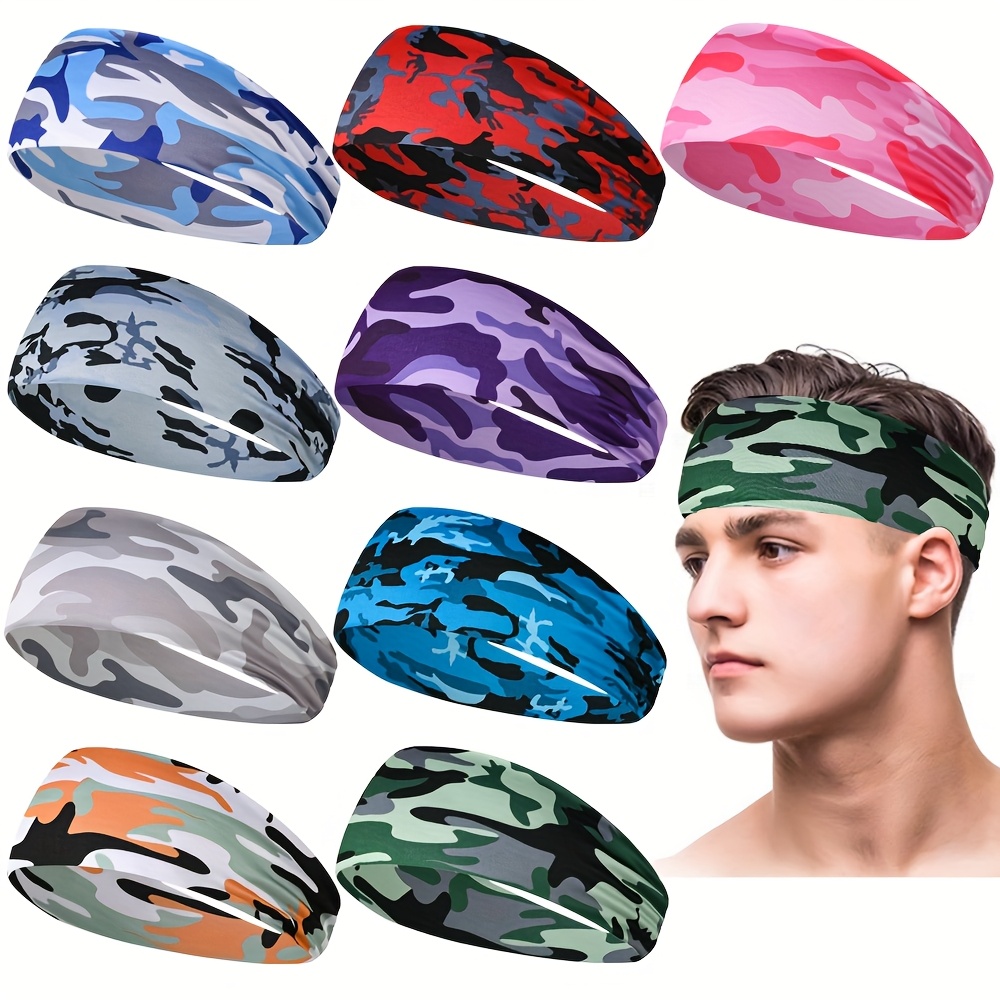 *. Neues, hei verkauftes Outdoor-Lauf-Sport-Stirnband fr Damen,  Yoga-Stirnband, Kopftuch-Haar-Accessoire, schweiabsorbierendes,  bedrucktes, breitkrempiges Stirnband