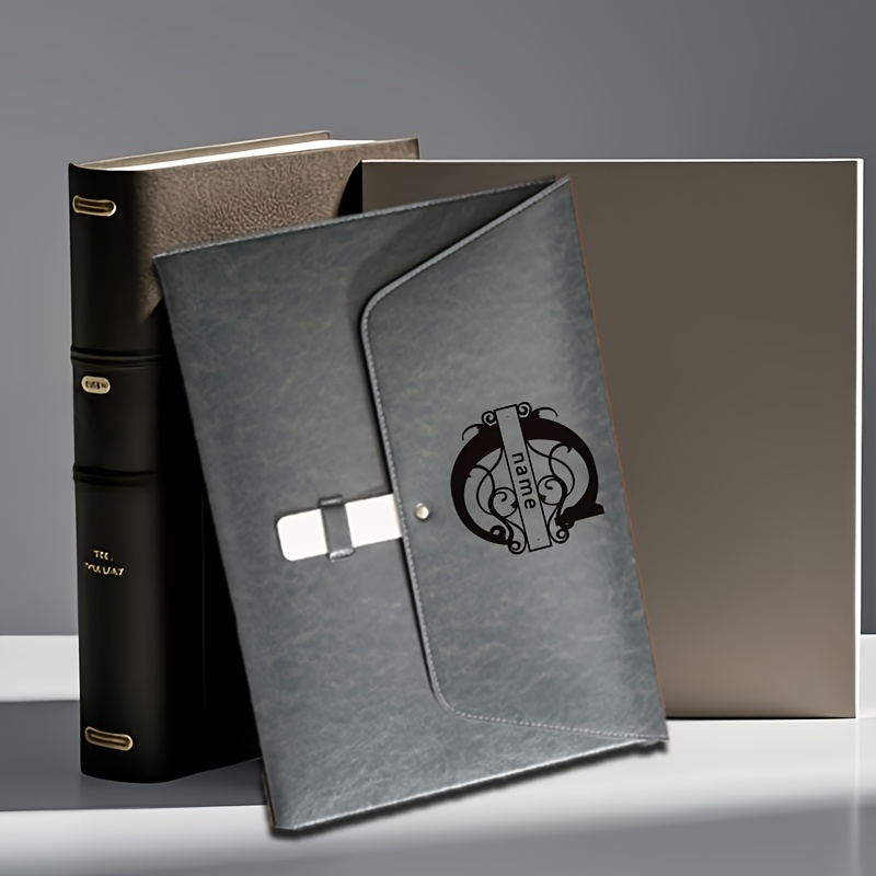 Customizable Faux Leather File Bag with Logo Printing