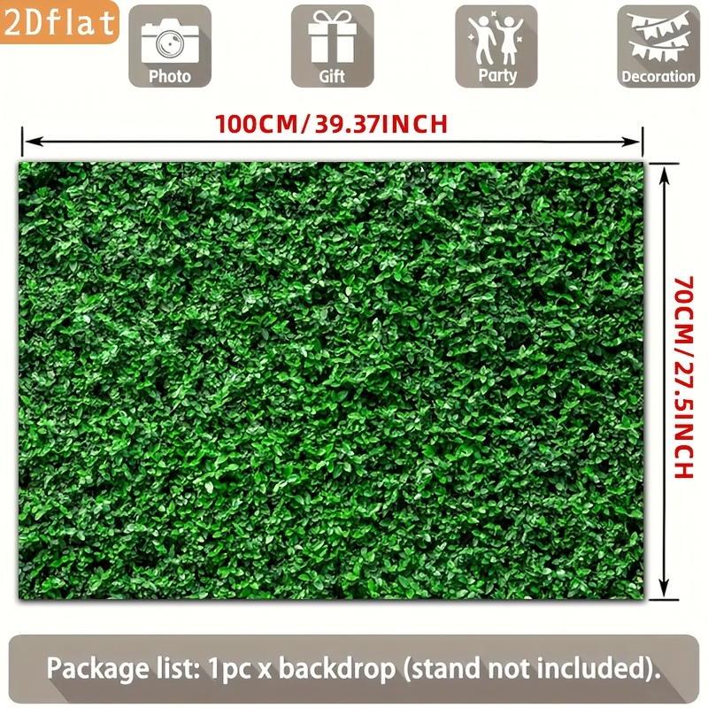 TEMU 2D - 2D - 1pc Banner 2D | Verde Poliéster Para Decoración de , Hogar, Habitación, Granja, Jardín, , A , Graduación, Fotografía, Patio,