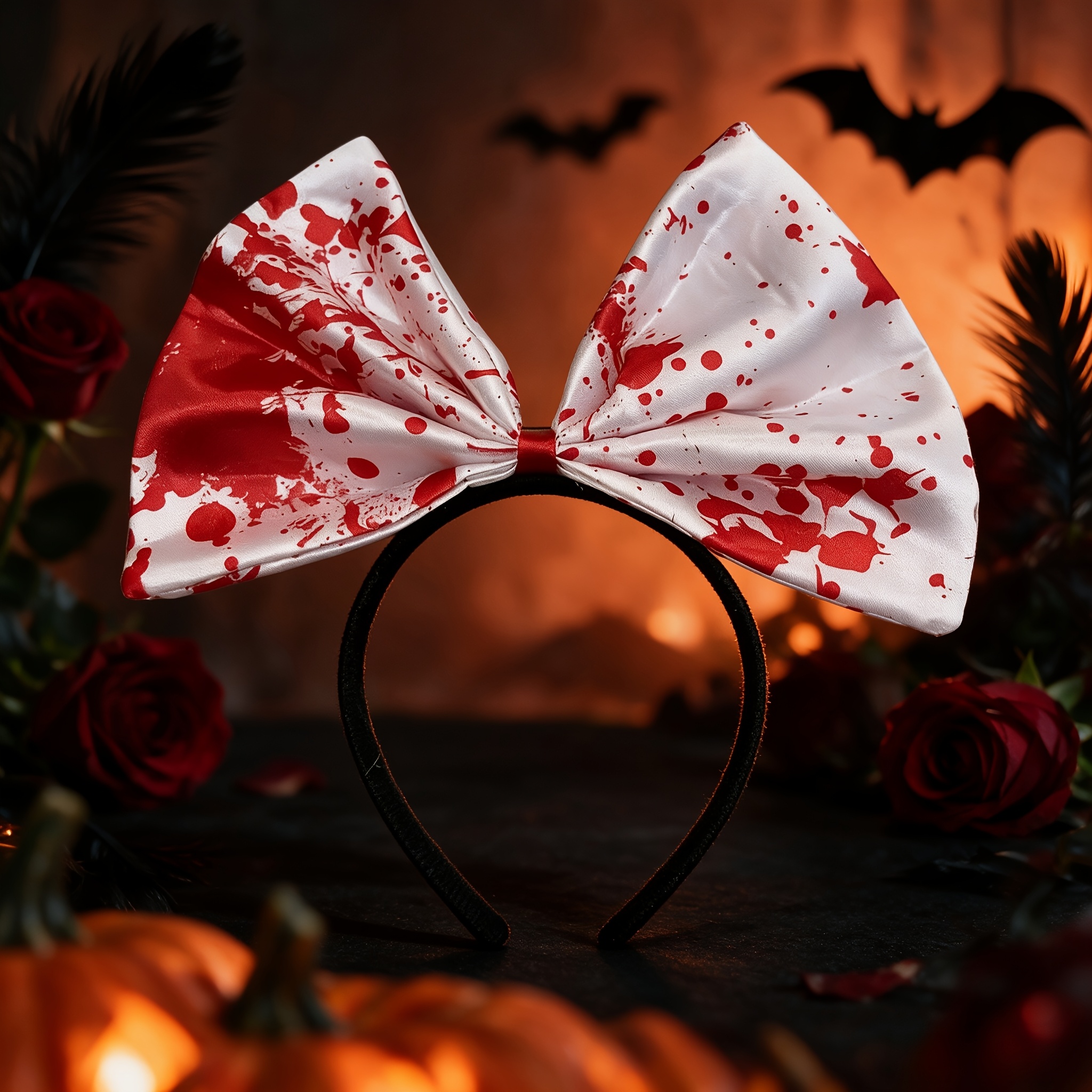 Gothic Bow Costume Headband Halloween