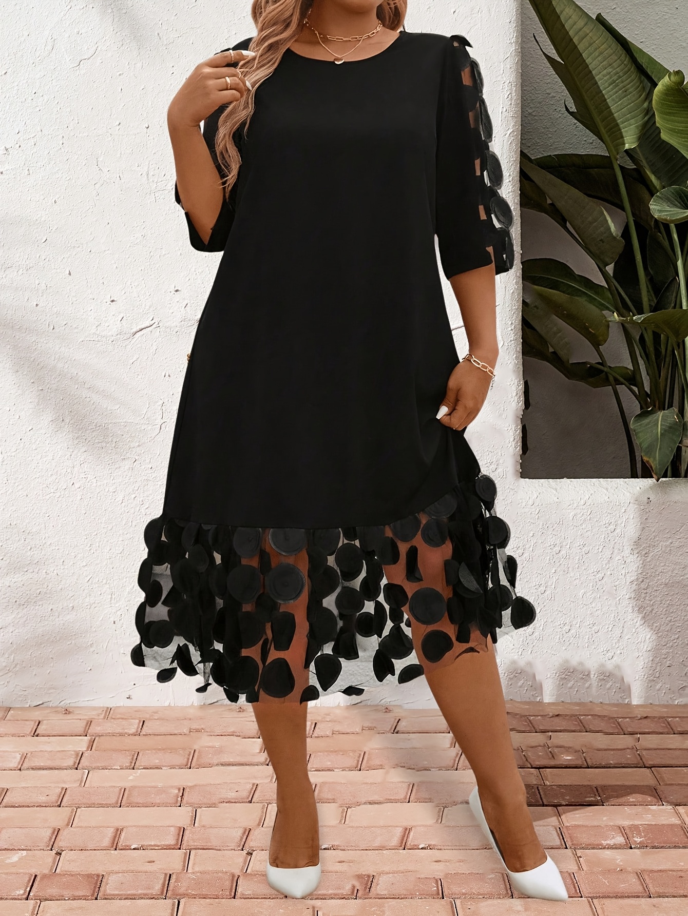 african white lace dress - Mauritius