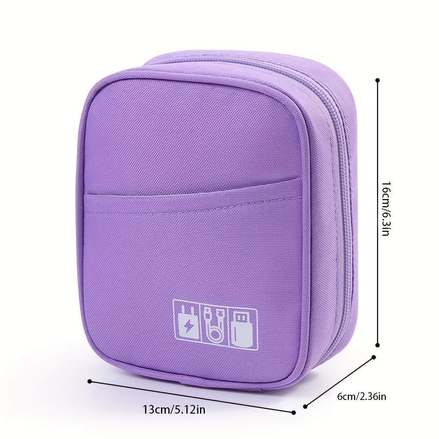 Portable Digital Tech Organizer Case Compatible For,, Tablets - Shockproof Cables, Adapters & Earphones Holder - Travel & Daily Electronics Accessories Storage Bag