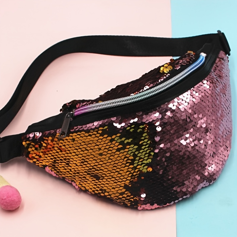 E-shop Neue stilvolle Meerjungfrau-Glitzergürteltasche für Damen, vielseitig für Sport Pendeln, europäische amerikanische