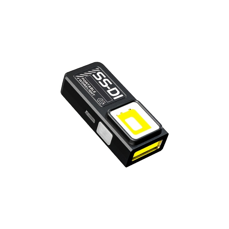 E-shop 1 Mini LED Taschenlampe, USB Wiederaufladbar, Magnetfuß, Stift-Clip Notfalllicht, 4 Beleuchtungsmodi, Rot und Blaues COB Seitenlicht,
