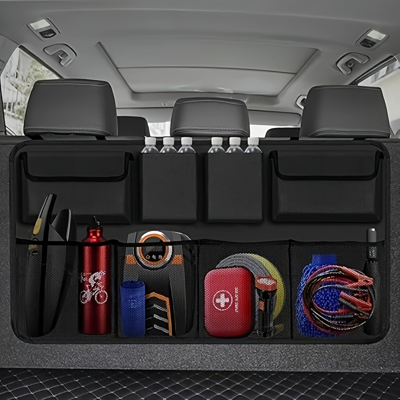 

Car Trunk Organizer, Backseat Hanging Organizer With 8 Large Storage Bag Super Capacity -trunk Organizer For Suv, Truck, Van - Saving