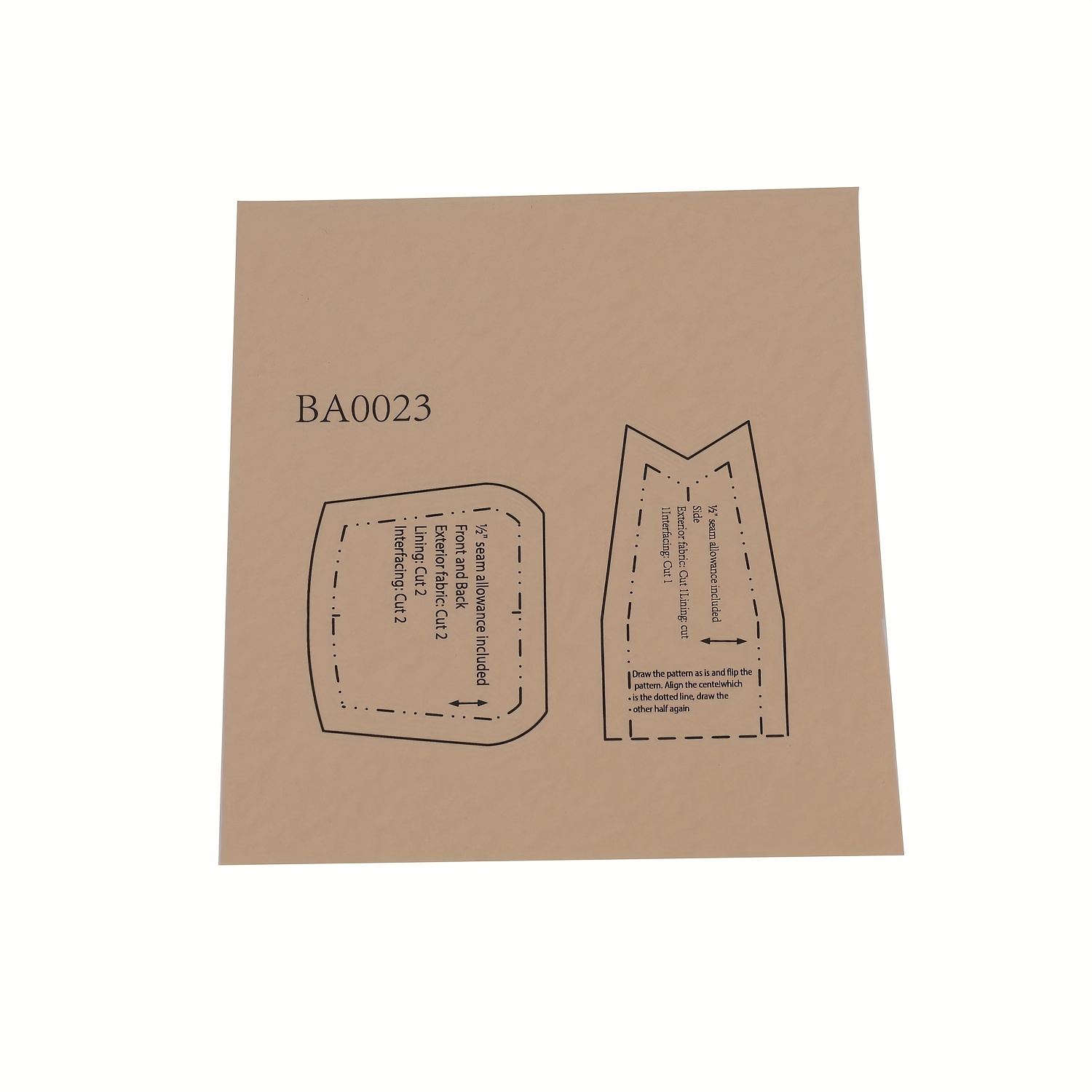 TEMU Modelli da cucito per portamonete , modelli da cucito per borsette da donna in 1:1, eleganti modelli prototipali per borsette, modelli da cucito