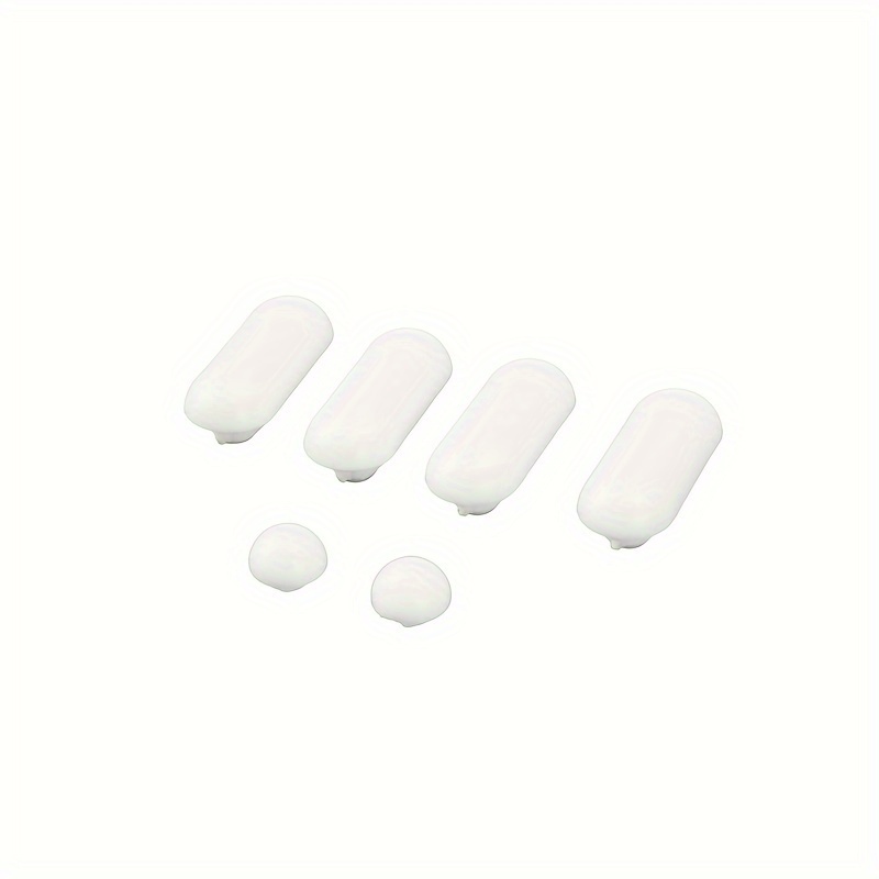 Image of 6pcs Set Silicone Toilet Lid Bumpers - Self-adhesive, Reusable, Noise-reducing Seal Pads For Bathroom