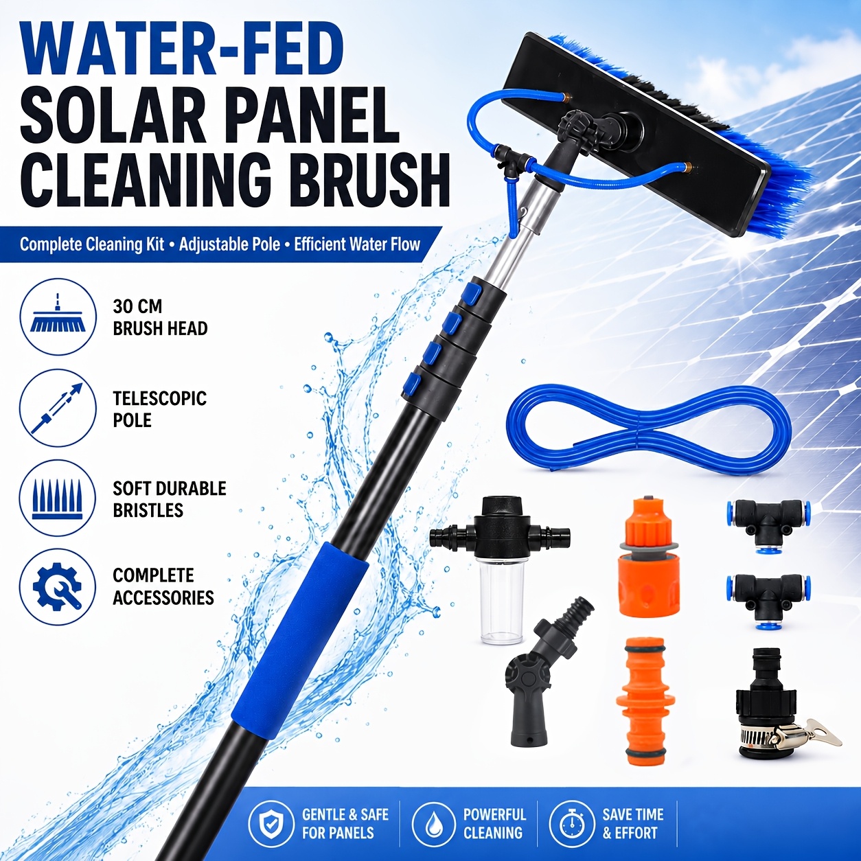 solar panel cleaning brush sold on Temu Philippines