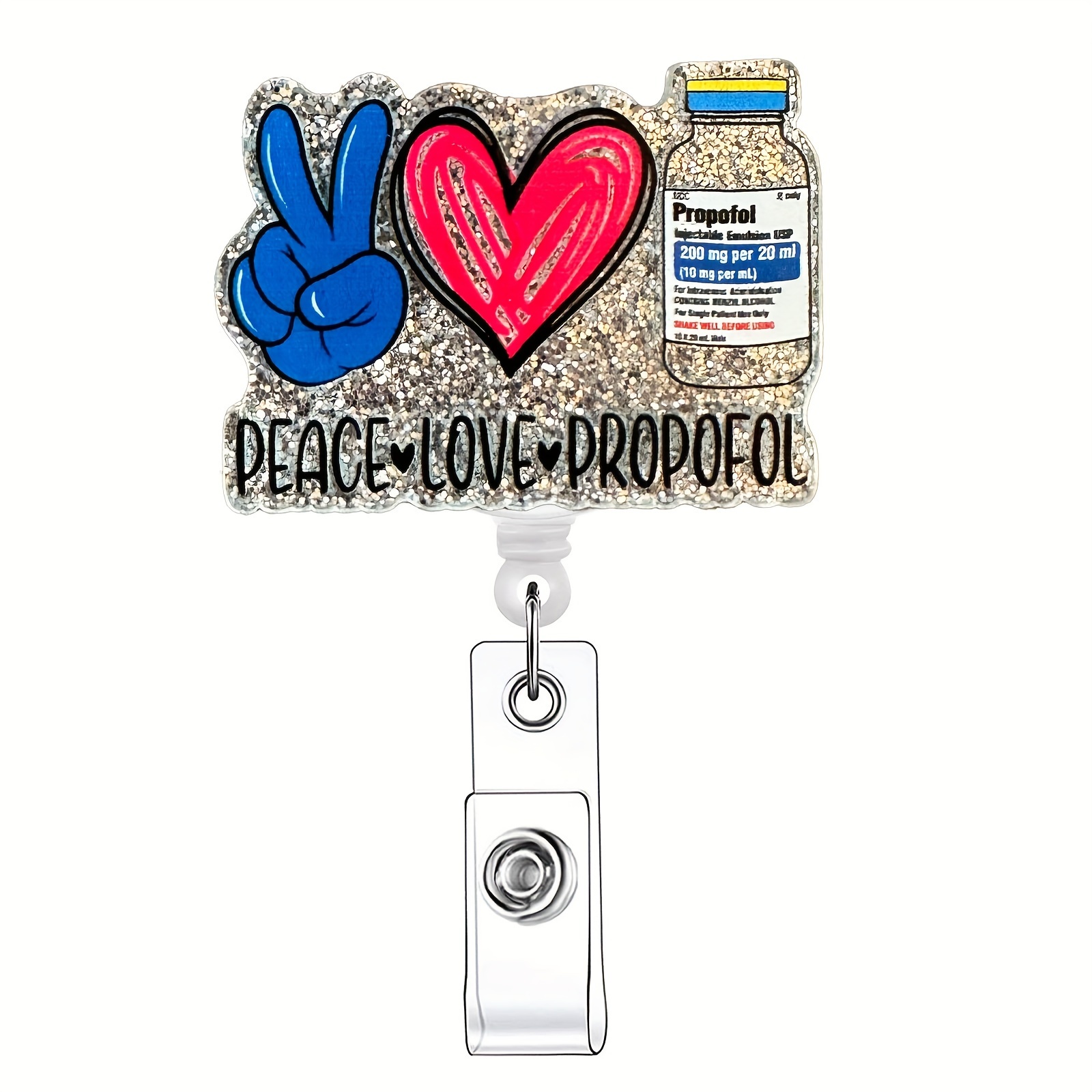 Occupational Therapy Funny Glitter Badge Reel Retractable - Temu United  Kingdom
