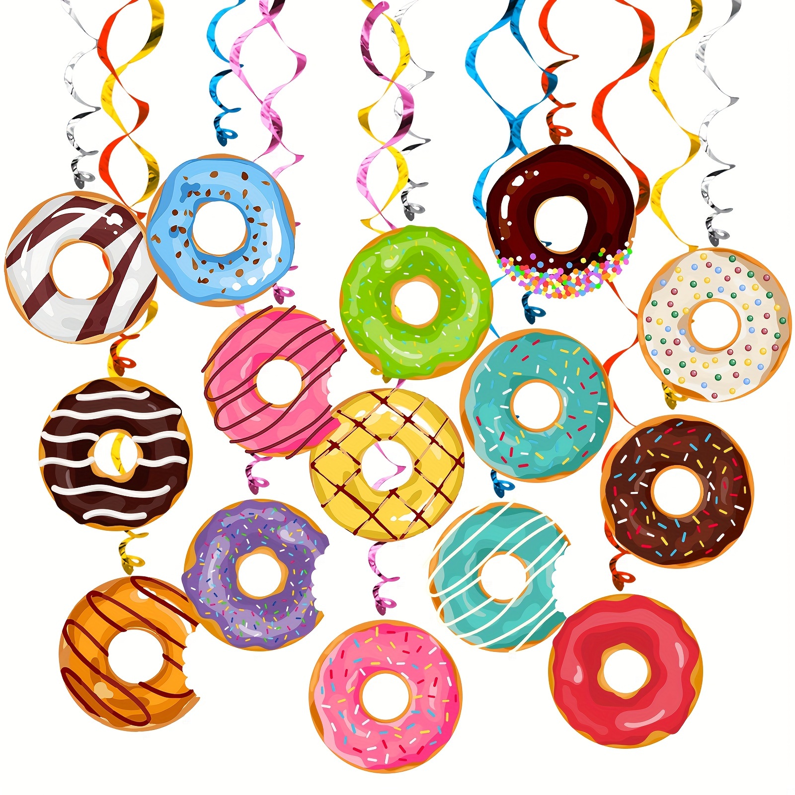 Candy Donut Foil Balloon Set Birthday Party Decor Holiday - Temu