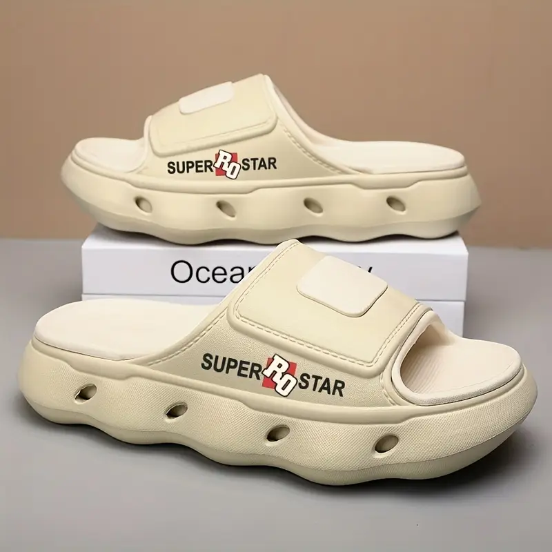 womens print eva slide sandals high quality slip resistant soft sole open toe beach slippers for outdoor use light beige with teal accents indoor slippers opentoe sandals lightweight sandals Product details 11