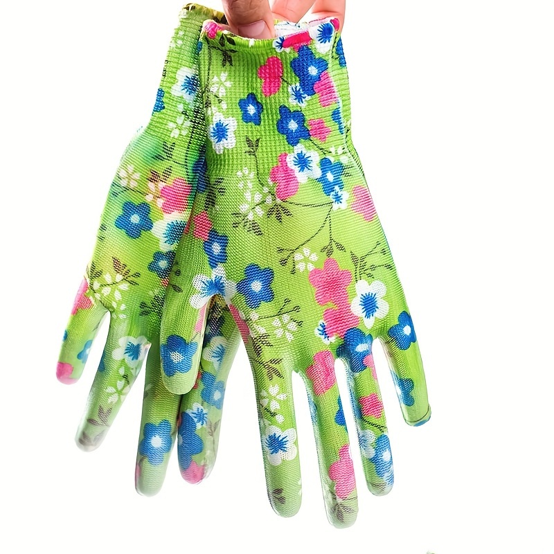 

8pcs/16pcs Random Color Women's Gardening Gloves, Breathable And Wear-resistant, Coated Gloves, Suitable For Gardening, Outdoor Work