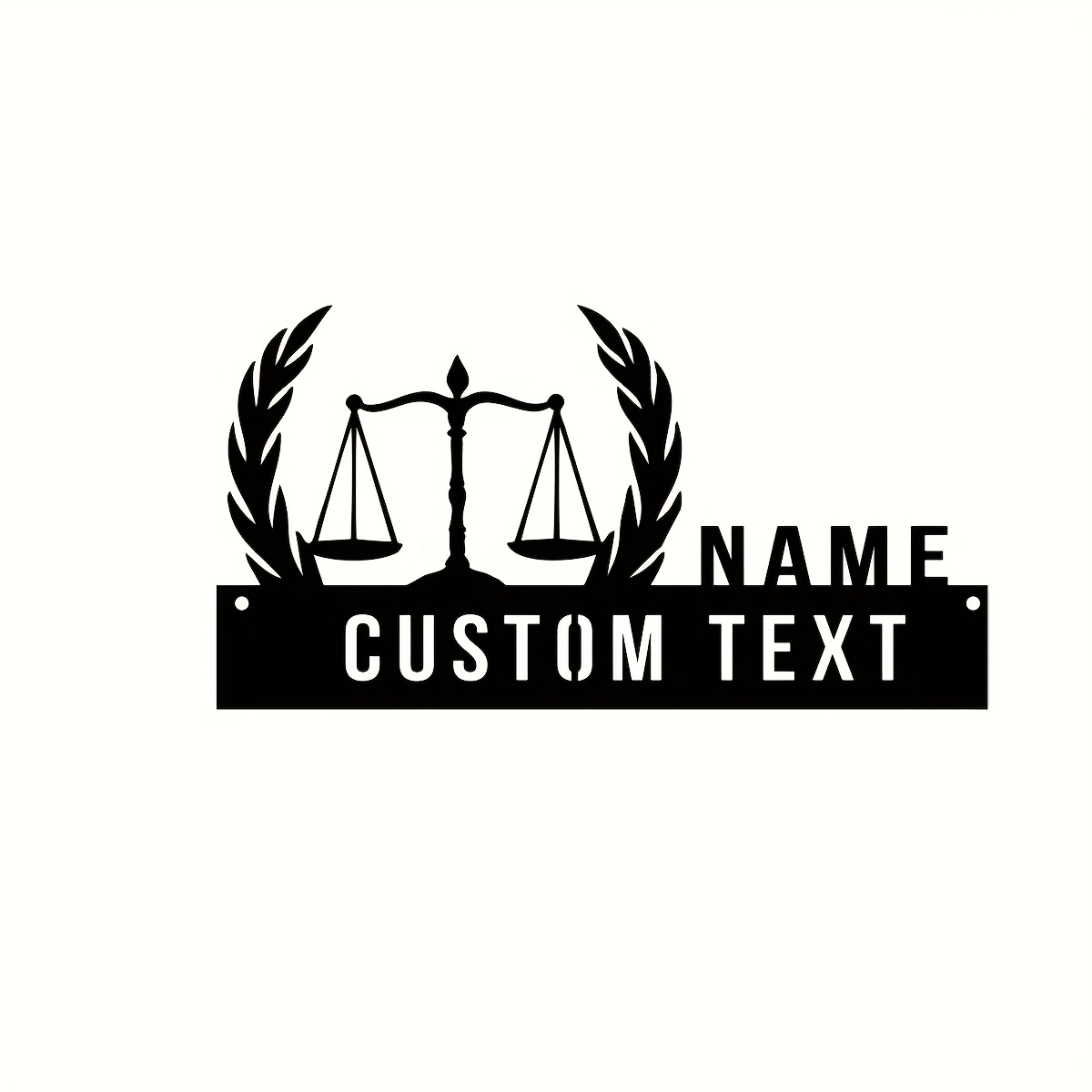 TEMU 1pc Letrero de metal personalizable para escritorio de , placa de metal con cuña para escritorio de , placa de de regalo personalizada para ,