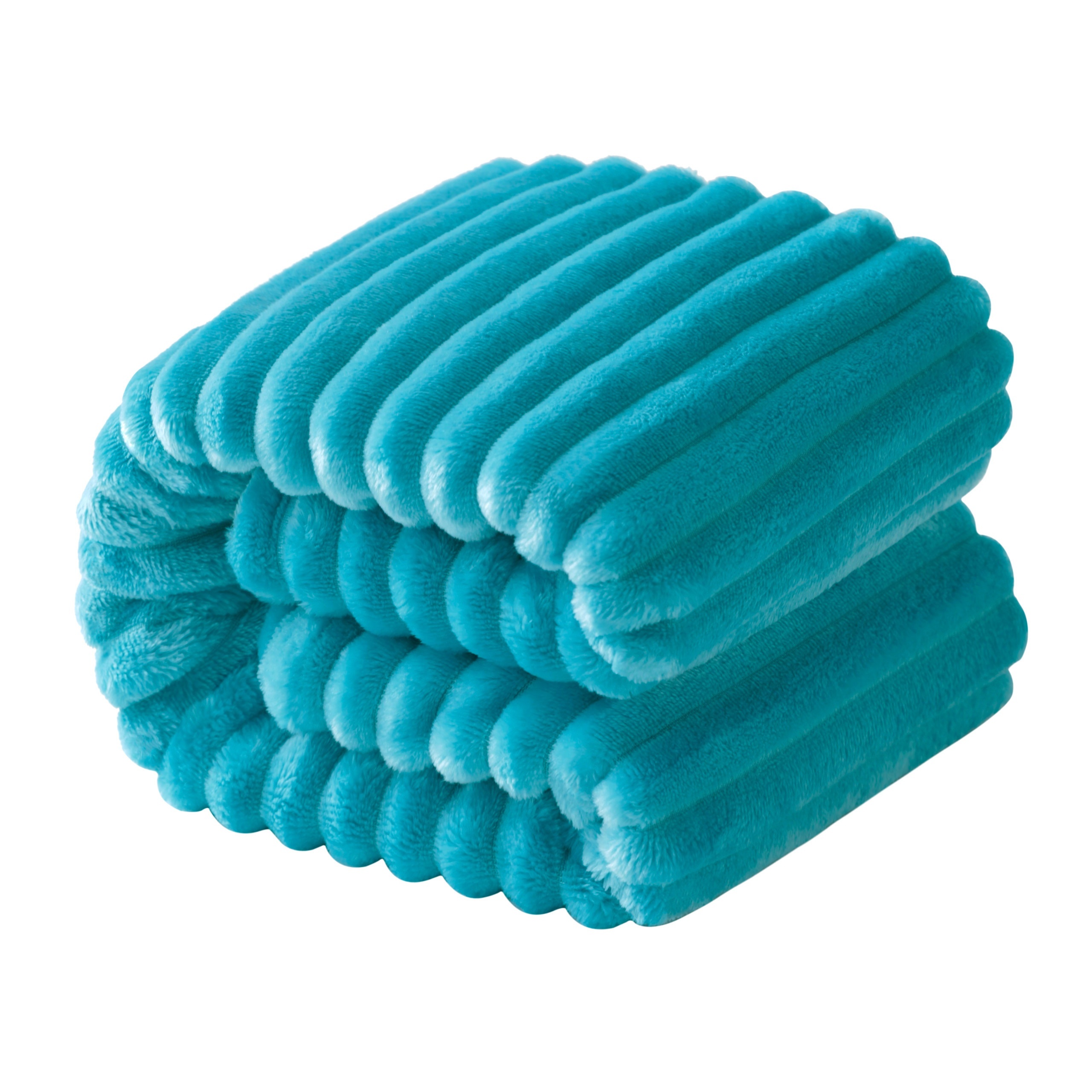 TEMU Plush Flannel Blanket, Soft And Warm Blanket With Striped Texture Bed Blanket For Travel