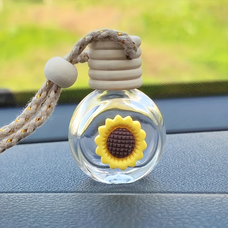 

Sunflower Car Air Freshener Diffuser - Refillable, Empty Bottle