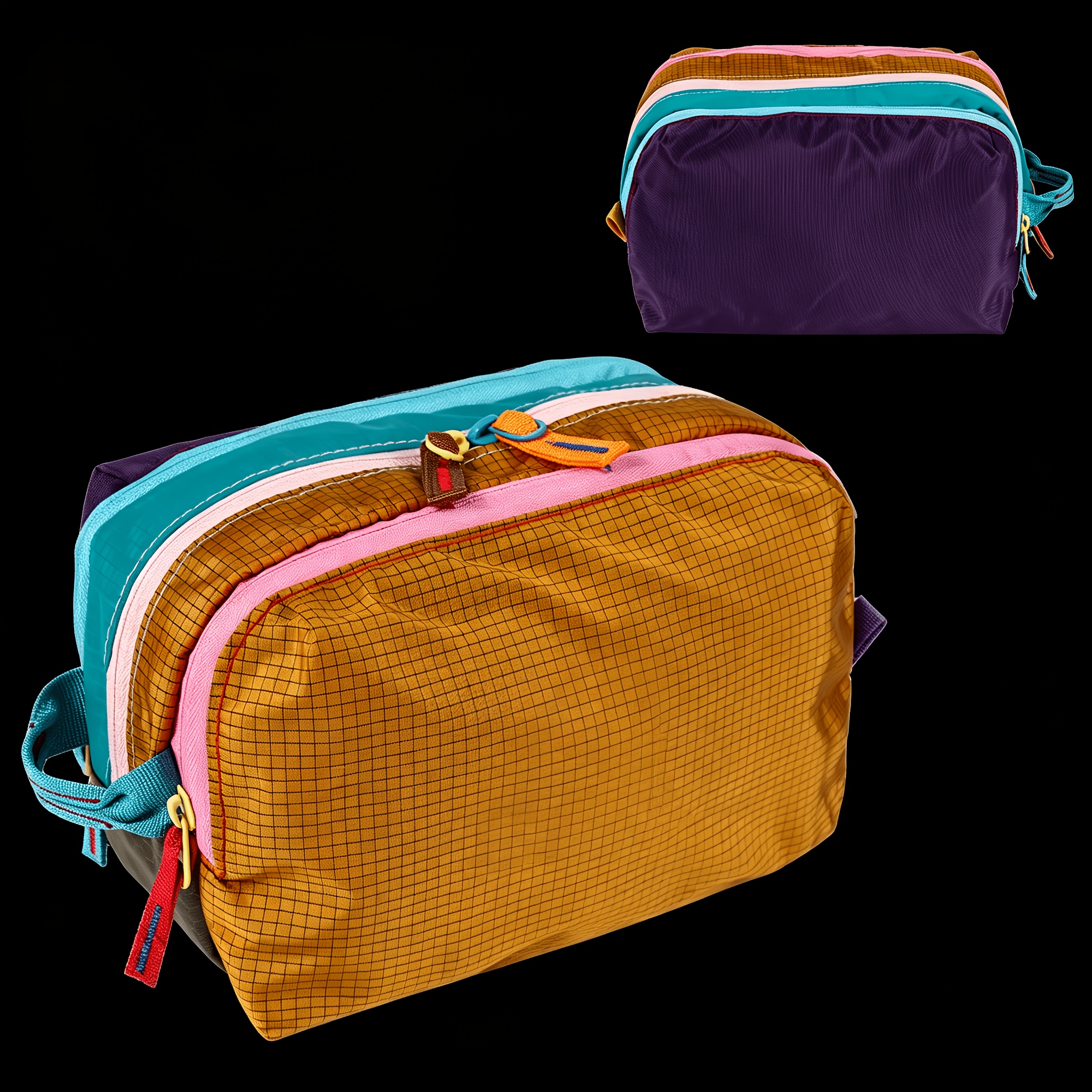 TEMU Neceser para viaje y uso diario - Espacioso multicapa con cierre de cremallera, para maquillaje, cuidado de la piel, almacenamiento, diseño