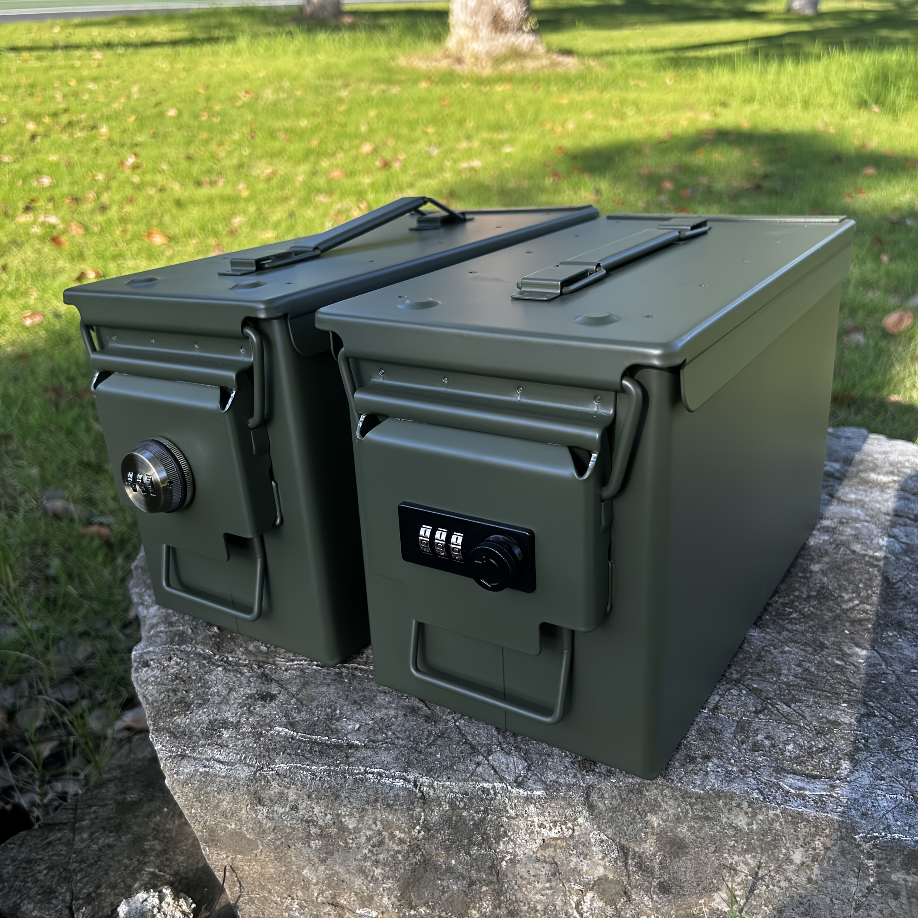 1pc Medium-Large Size Password Lock Metal  , Portable Password Lock Iron Safe Box, Furniture Hardware Tool Storage Box, Stainless Steel Storage Box, Multifunctional Metal Storage Box, Home User Outdoor Storage Box, Password Unlocking Ammunition Box Tool Box