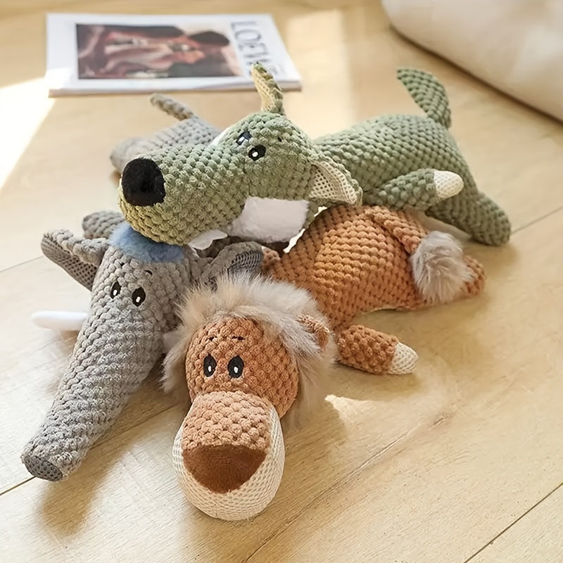 Soft animal plush dog toy set