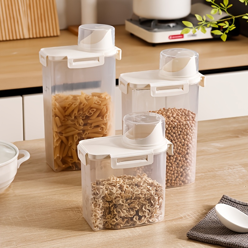 leak proof food storage container for   nuts flour rice reusable square plastic organizer with     accessory for autumn details 4