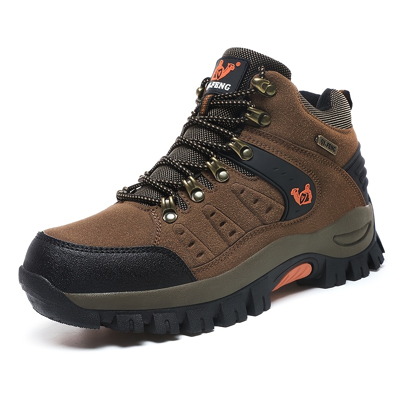 *'S Plus Size Hiking Boots, Non-Slip, Abrasion-Resistant Outdoor Casual  Shoes with Lace-Up Closure, Rubber Sole, EVA Insole Use, Casual